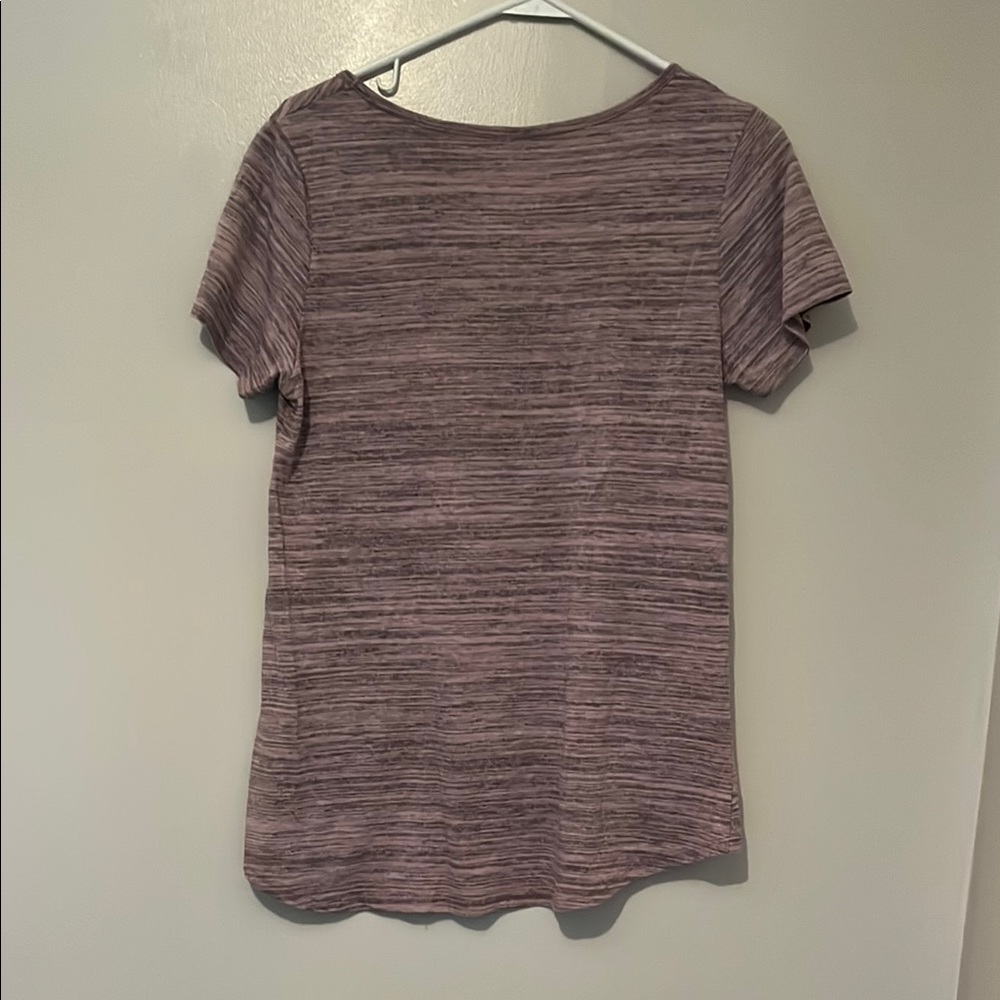 LuLaRoe Purple Fitted Short Sleeve Tee - Picture 6 of 6
